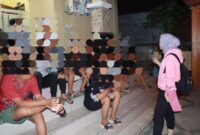 Sejumlah Pelajar Terjaring Razia Polresta Mataram. (Foto: Humas Polresta Mataram)